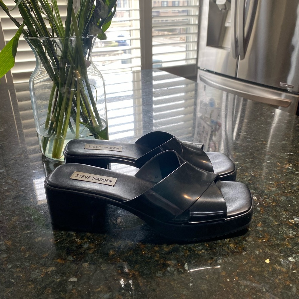 Steve Madden | Black Women's Heeled Sandal | Size 8